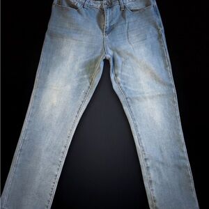 Womens Light Blue Slim Fit Jeans